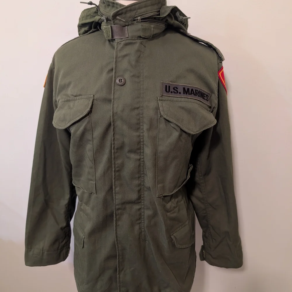 U.S. Marines Green Military Jacket Men's Size XS - Picture 1 of 13